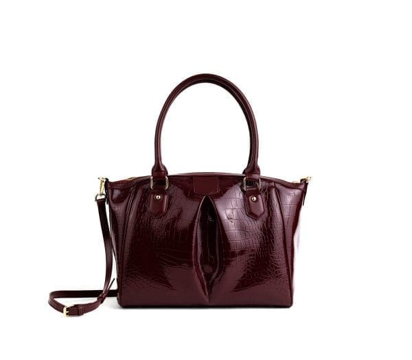 Gunas New York - Madison - Burgundy Top-Handle Bag - Image 8