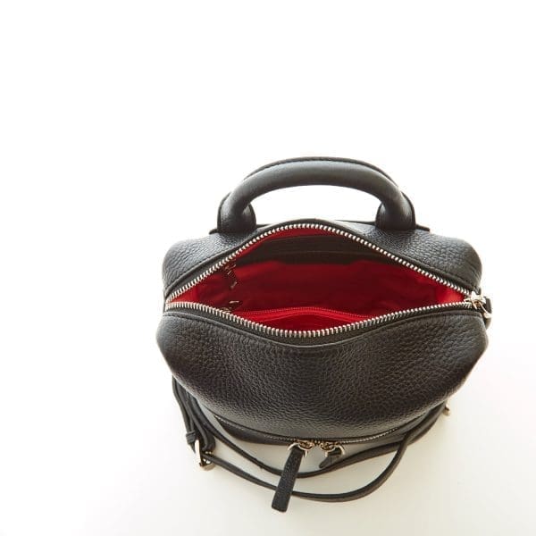 SUSU Ashley Small Black Leather Backpack - Must Have - Image 4