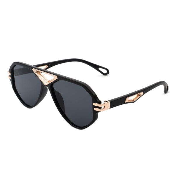 Cramilo Eyewear Unityth - Geometric Round Aviator Sunglasses
