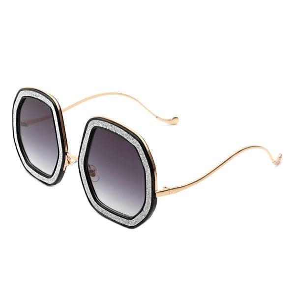 Cramilo Eyewear Xanadawn - Geometric Glitter Sunglasses - Image 3