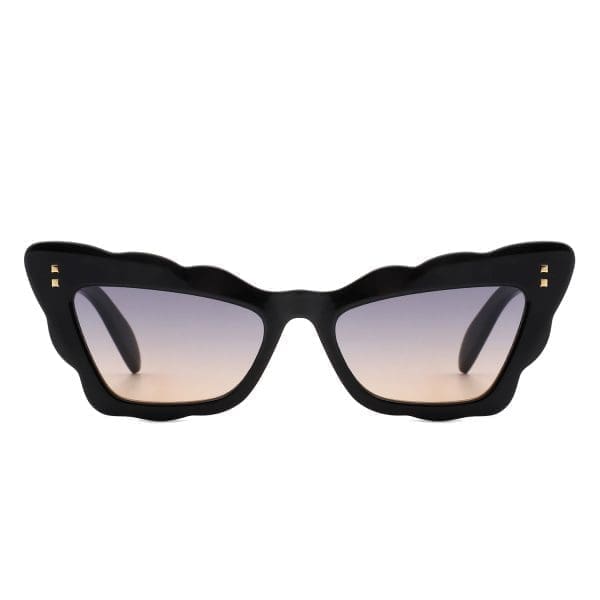 Cramilo Eyewear Radiance - Wavy Butterfly Cat Eye Sunglasses - Image 5