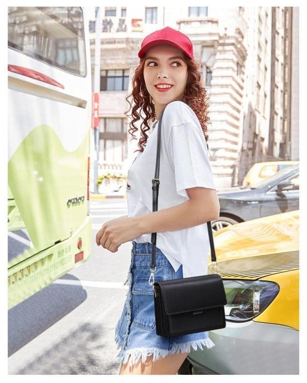 Shomico Casual Shoulder Bag - Square Shape - Image 4