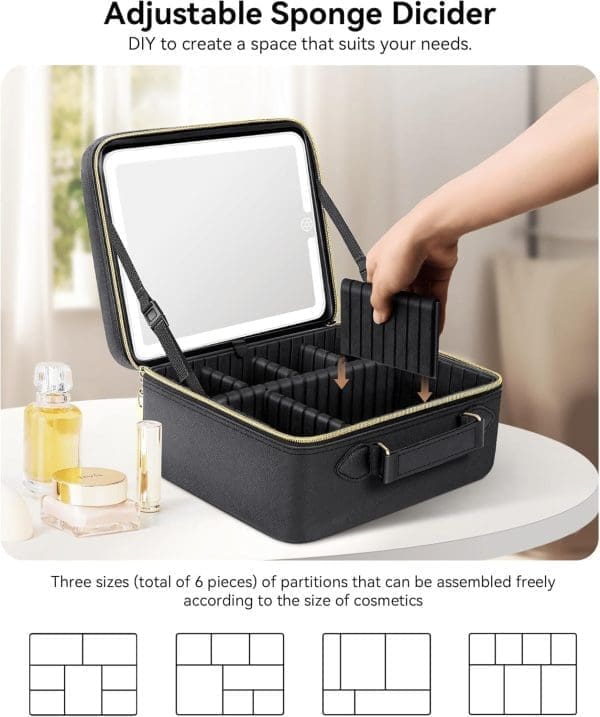 Travel Makeup Bag With LED Mirror - The Best on the Market - Image 8
