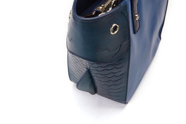 Bellorita - Carp Blue Top Handle Bag - Image 7