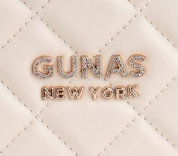 Gunas New York - Koi - Off-White Quilted Vegan Leather Bag - Image 8
