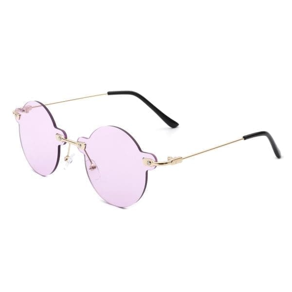 Cramilo Eyewear Crescent - Rimless Tinted Vintage Sunglasses - Image 11