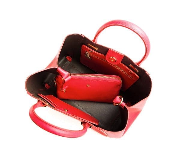 Gunas New York - Jane - Red Vegan Leather Satchel - Image 8