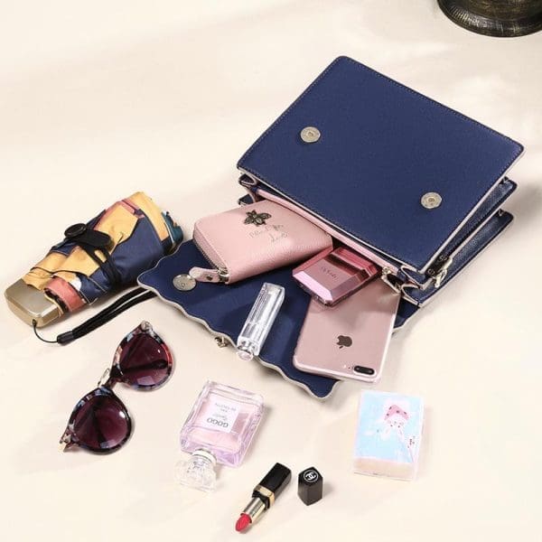 Shomico - Genuine Leather Crossbody Bag - Beautiful - Image 3