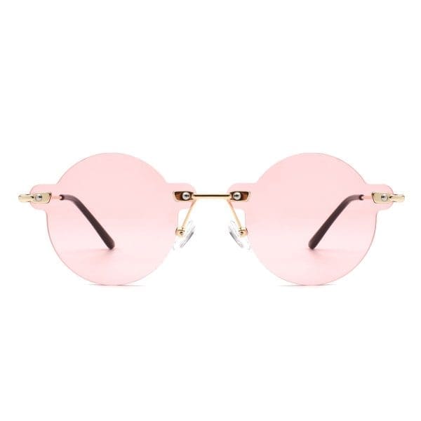 Cramilo Eyewear Crescent - Rimless Tinted Vintage Sunglasses - Image 14