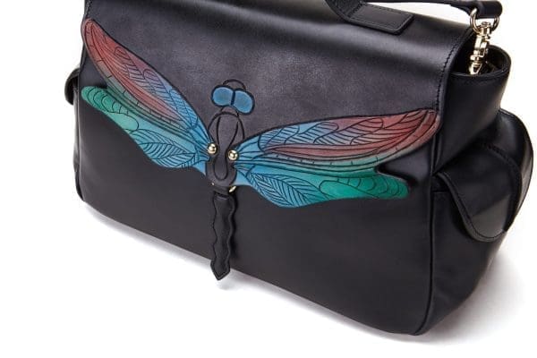 Bellorita - Dragonfly Black Top-Handle Bag - Image 4
