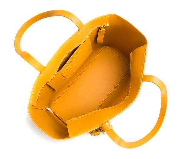Gunas New York - Tippi - Mustard Vegan Tote Bag - Image 3