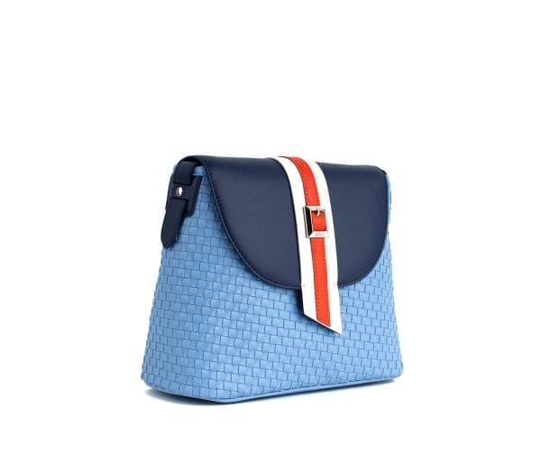 Gunas New York - Kate - Blue Vegan Bucket Bag - Image 3