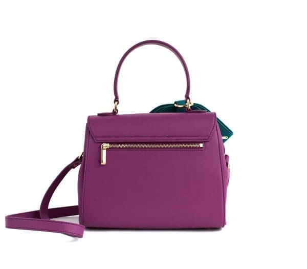 Gunas New York - Cottontail - Purple Vegan Leather Crossbody Bag - Image 4