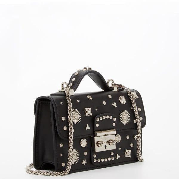 SUSU The Hollywood Black Leather Crossbody Bag - Studded - Image 2