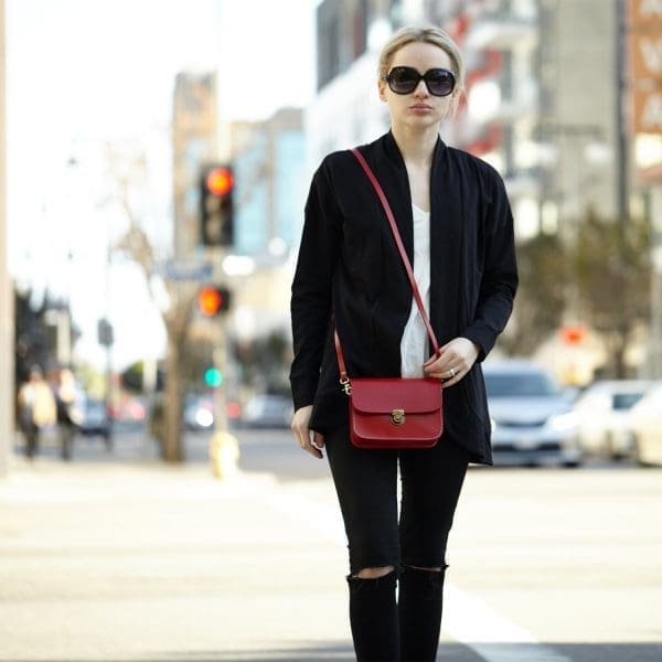 SUSU Nanah Red Leather Crossbody Bag - Must Have - Image 5
