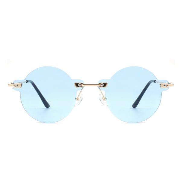 Cramilo Eyewear Crescent - Rimless Tinted Vintage Sunglasses - Image 10
