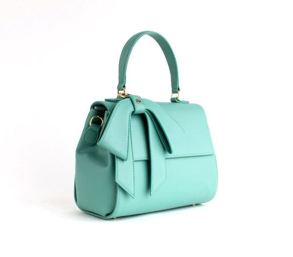 Gunas New York - Cottontail - Cyan Vegan Leather Crossbody Bag - Image 2