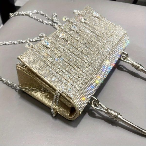 Shomico Rhinestone Designer Bag - Chic Party Star - Image 3
