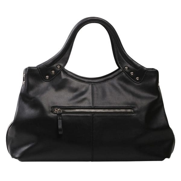 Bellorita - Feather Black Top-Handle Bag - Image 3