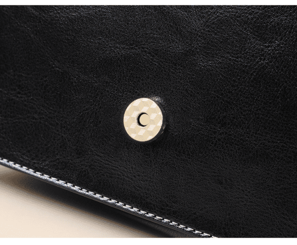Shomico - Geometric Crossbody Bag - Genuine Leather - Image 4