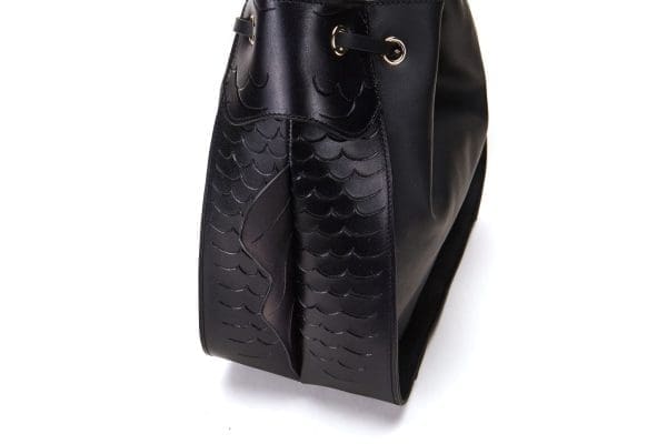 Bellorita - Carp Black Bucket Shoulder Bag - Image 8