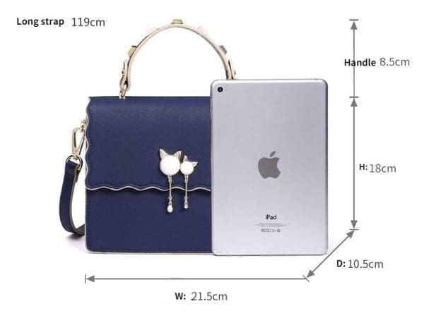 Shomico - Genuine Leather Crossbody Bag - Beautiful - Image 2