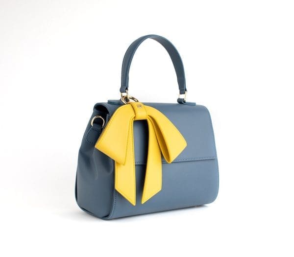 Gunas New York - Cottontail - Deep Blue Vegan Leather Crossbody Bag - Image 2