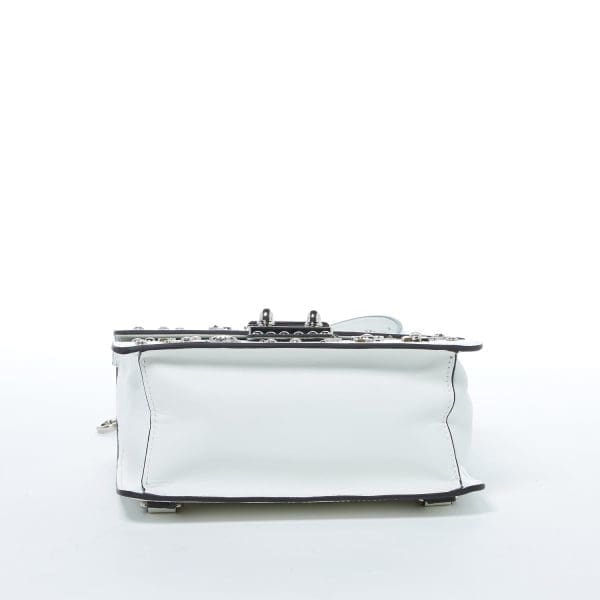 SUSU The Hollywood White Leather Backpack - Stylish One - Image 5