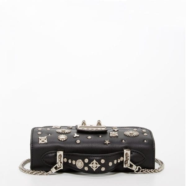 SUSU The Hollywood Black Leather Crossbody Bag - Studded - Image 5