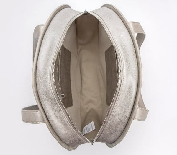 Gunas New York - Meghan - Silver Vegan Tote Bag - Image 7