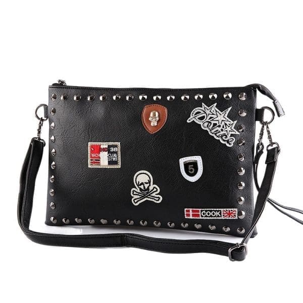 Shomico Black Clutch Bag - Shoulder Strap - Image 5