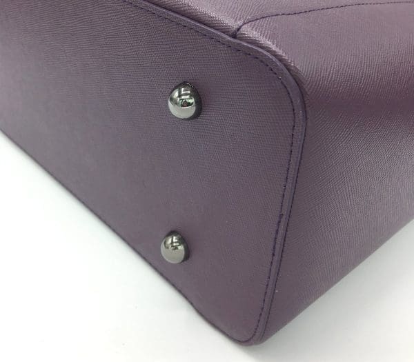 Gunas New York - Miley - Purple Vegan Leather Laptop Bag - Image 7