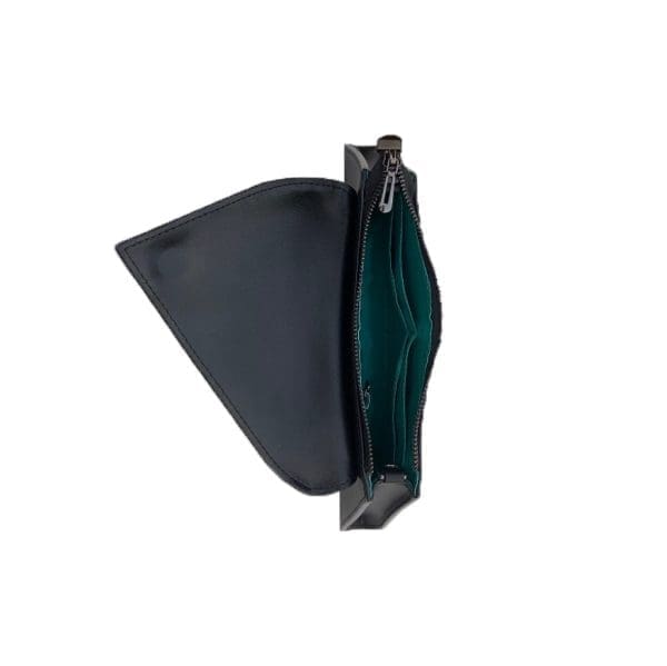 SUSU Angelica Black Leather Clutch Bag - Snakeskin - Image 6