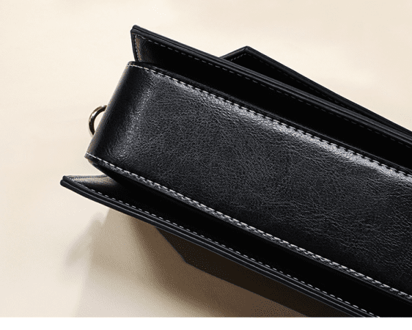 Shomico - Geometric Crossbody Bag - Genuine Leather - Image 5