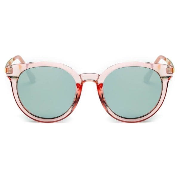 Cramilo Eyewear Findlay - Retro Mirrored Horned Rim Round Sunglasses - Image 8