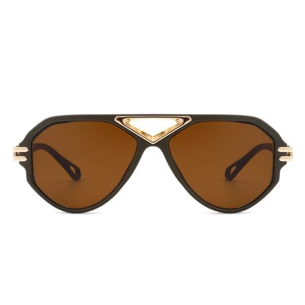 Cramilo Eyewear Unityth - Geometric Round Aviator Sunglasses - Image 7