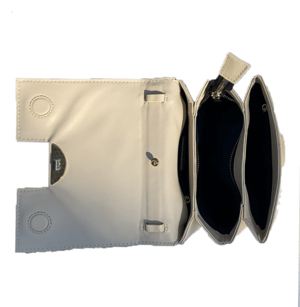 SUSU Elizabeth Off White Leather Shoulder Bag - Image 6