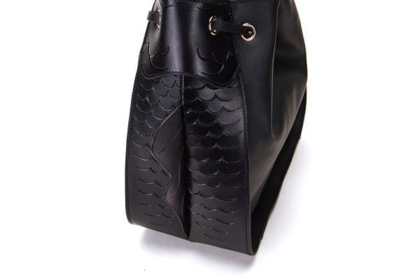 Bellorita - Carp Black Bucket Shoulder Bag - Image 9