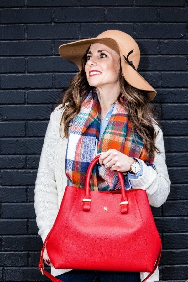 Gunas New York - Jane - Red Vegan Leather Satchel - Image 3