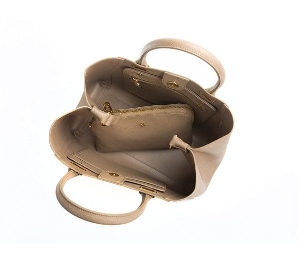 Gunas New York - Jane - Light Brown Vegan Leather Satchel - Image 2