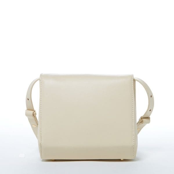 SUSU Elizabeth Off White Leather Shoulder Bag - Image 4