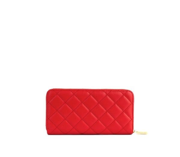 Gunas New York - Uptown Quilted - Red Zipper Wallet - Image 3