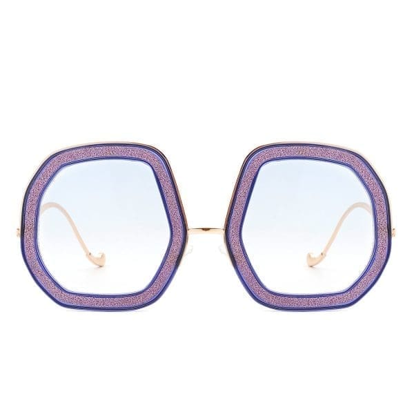 Cramilo Eyewear Xanadawn - Geometric Glitter Sunglasses - Image 9