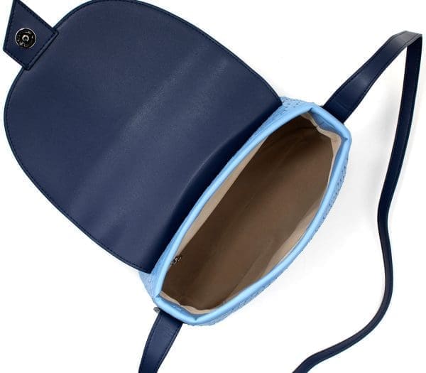 Gunas New York - Kate - Blue Vegan Bucket Bag - Image 4