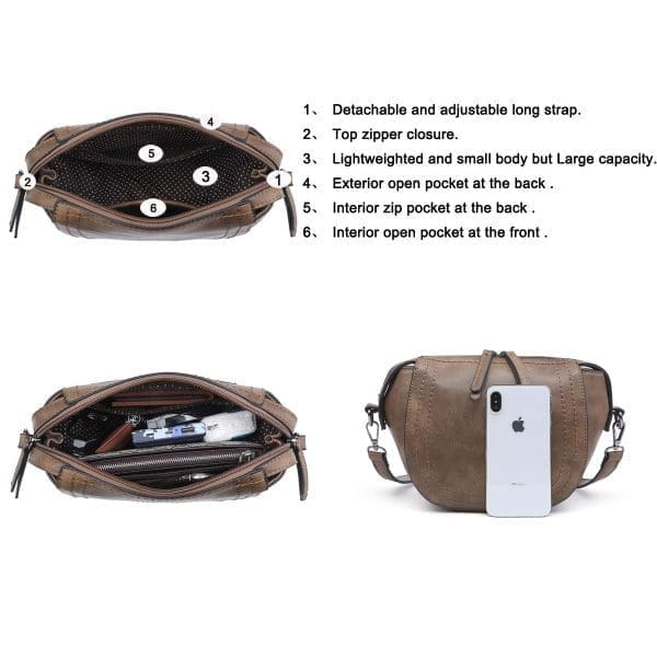Shomico Small Crossbody Bag Shell Shape - Gorgeous - Image 5