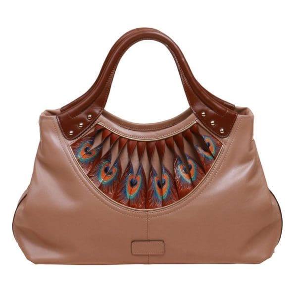 Bellorita - Feather Brown Top-Handle Bag - Image 9