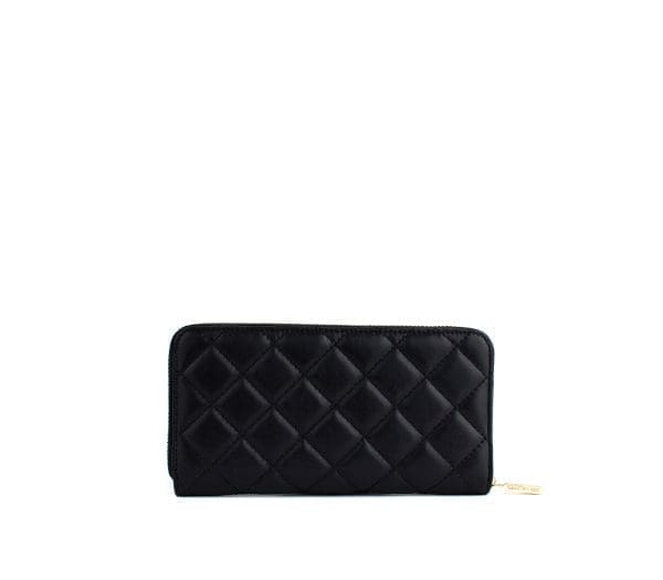 Gunas New York - Uptown Quilted - Black Zipper Wallet - Image 4