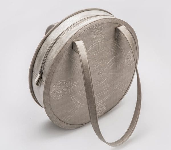 Gunas New York - Meghan - Silver Vegan Tote Bag - Image 3