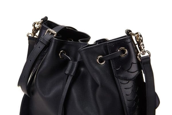 Bellorita - Carp Black Bucket Shoulder Bag - Image 6