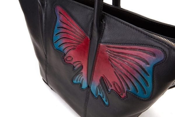 Bellorita - Butterfly Black Top Handle Bag - Image 4